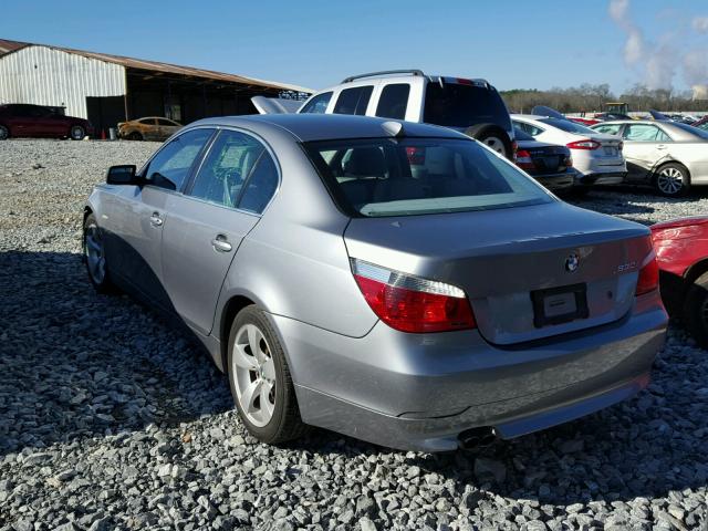 WBANE735X6CM33689 - 2006 BMW 530 I GRAY photo 3