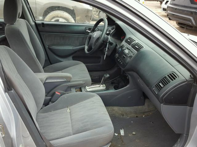 2HGES16565H587933 - 2005 HONDA CIVIC LX SILVER photo 5