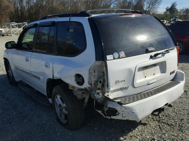 1GKDT13S722230674 - 2002 GMC ENVOY WHITE photo 3