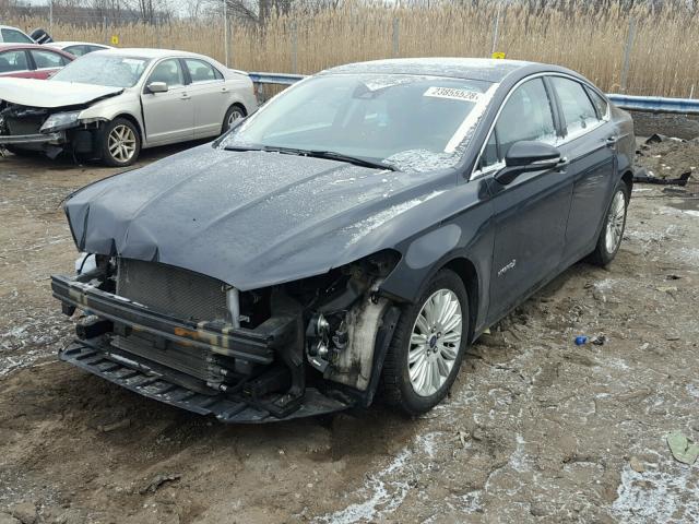 3FA6P0LU2FR256594 - 2015 FORD FUSION SE BLACK photo 2