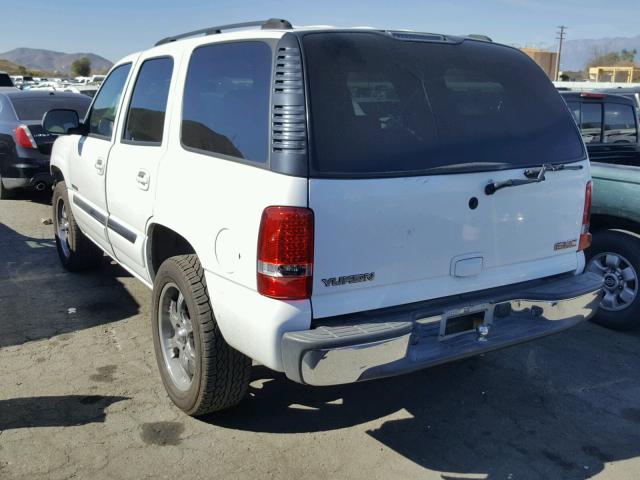 1GKEC13T55R142148 - 2005 GMC YUKON WHITE photo 3