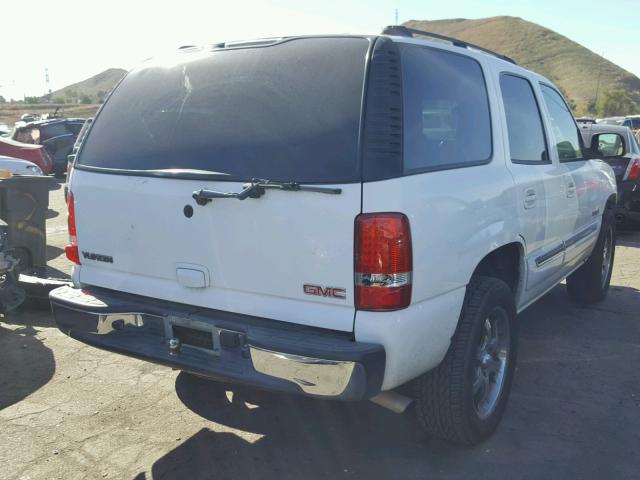 1GKEC13T55R142148 - 2005 GMC YUKON WHITE photo 4