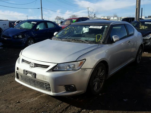 JTKJF5C79C3036094 - 2012 TOYOTA SCION TC SILVER photo 2