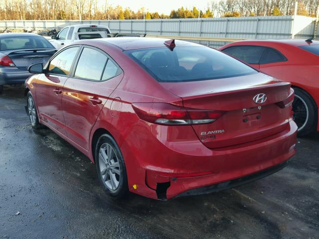 5NPD84LF7HH153541 - 2017 HYUNDAI ELANTRA SE RED photo 3