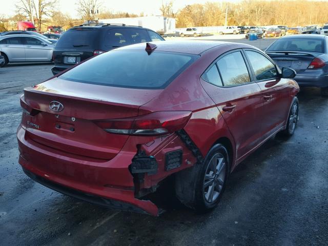 5NPD84LF7HH153541 - 2017 HYUNDAI ELANTRA SE RED photo 4