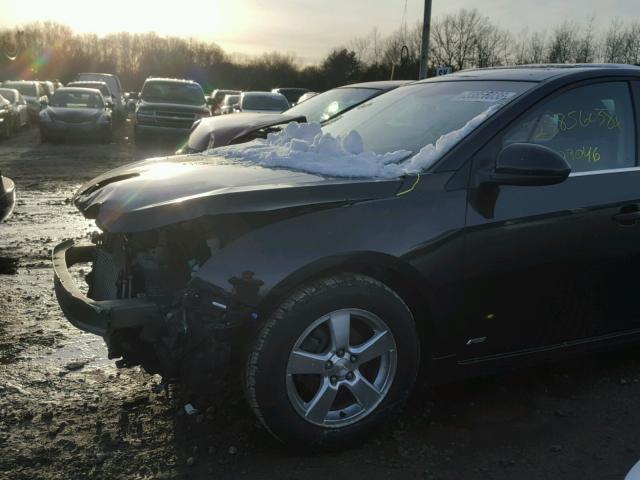 1G1PF5SC0C7158201 - 2012 CHEVROLET CRUZE LT BLACK photo 9