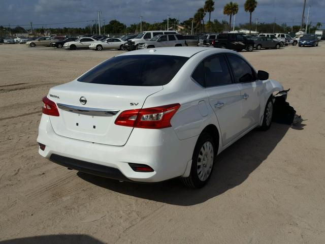 3N1AB7AP6GL637929 - 2016 NISSAN SENTRA S WHITE photo 4