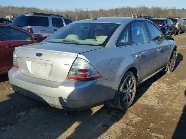 1FAHP24W99G121032 - 2009 FORD TAURUS SEL SILVER photo 4