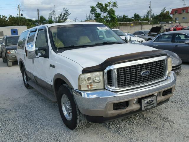 1FMNU42F0YED72872 - 2000 FORD EXCURSION WHITE photo 1