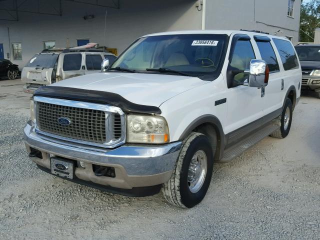 1FMNU42F0YED72872 - 2000 FORD EXCURSION WHITE photo 2