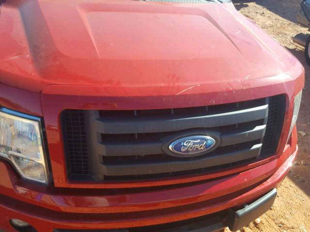 1FTRF12W89KA76502 - 2009 FORD F150 BLACK photo 7