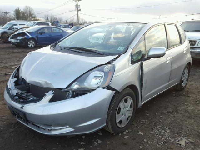 JHMGE8H33DC037477 - 2013 HONDA FIT SILVER photo 2