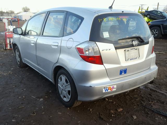 JHMGE8H33DC037477 - 2013 HONDA FIT SILVER photo 3