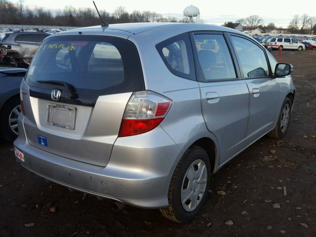 JHMGE8H33DC037477 - 2013 HONDA FIT SILVER photo 4