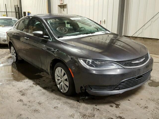 1C3CCCFB2GN130958 - 2016 CHRYSLER 200 LX GRAY photo 1