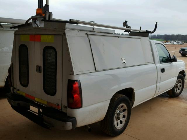 1GCEC14X27Z146903 - 2007 CHEVROLET SILVERADO WHITE photo 4