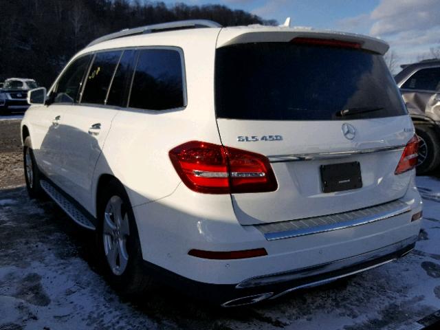 4JGDF6EE1HA756168 - 2017 MERCEDES-BENZ GLS 450 4M WHITE photo 3