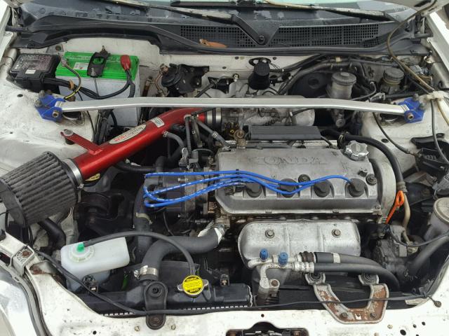 1HGEJ8147YL068410 - 2000 HONDA CIVIC EX WHITE photo 7