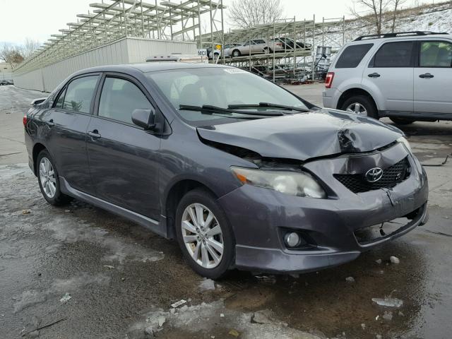 1NXBU4EE3AZ219663 - 2010 TOYOTA COROLLA BA GRAY photo 1