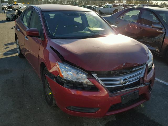 3N1AB7AP6DL732020 - 2013 NISSAN SENTRA S RED photo 1