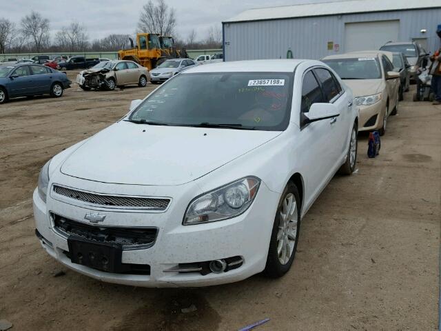 1G1ZE5E79AF154029 - 2010 CHEVROLET MALIBU LTZ WHITE photo 2