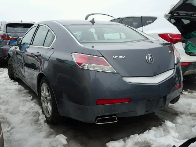 19UUA86239A800922 - 2009 ACURA TL GRAY photo 3