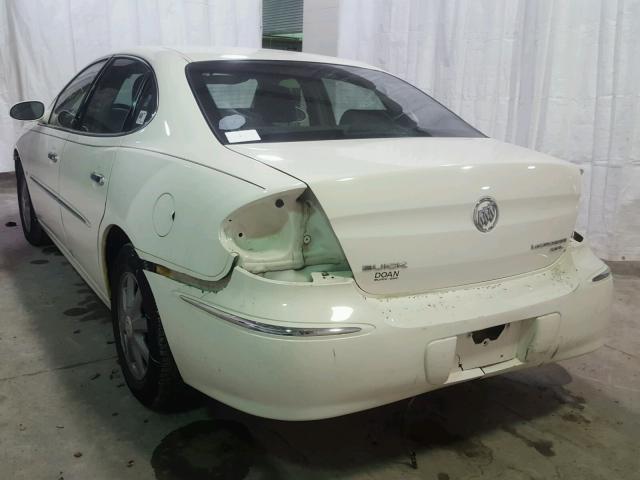 2G4WD582091246271 - 2009 BUICK LACROSSE C WHITE photo 3