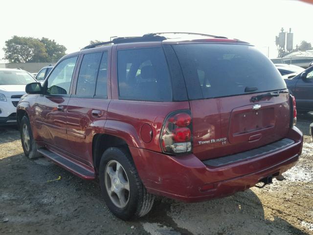 1GNDS13S262221845 - 2006 CHEVROLET TRAILBLAZE BURGUNDY photo 3