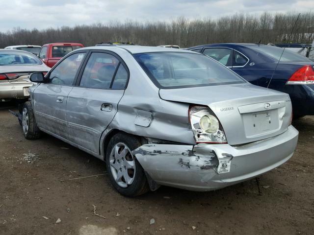 KMHDN46D76U210886 - 2006 HYUNDAI ELANTRA GL SILVER photo 3