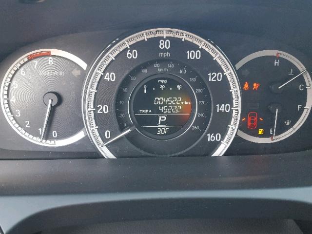 1HGCR3F8XHA038196 - 2017 HONDA ACCORD EXL BLACK photo 8