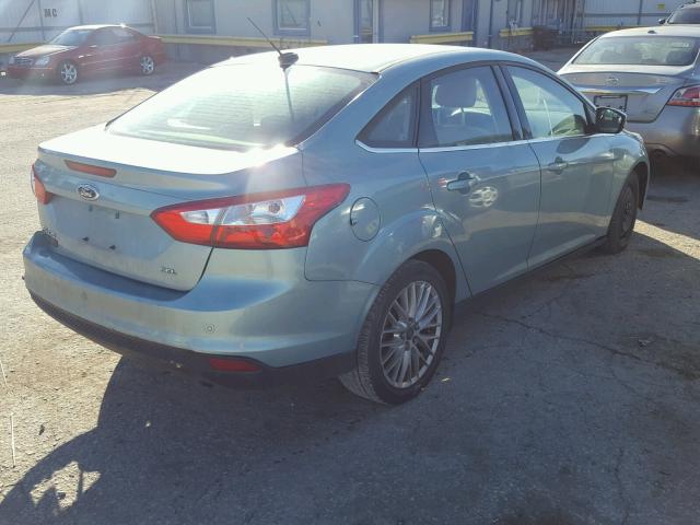 1FAHP3H28CL315062 - 2012 FORD FOCUS SEL TEAL photo 4