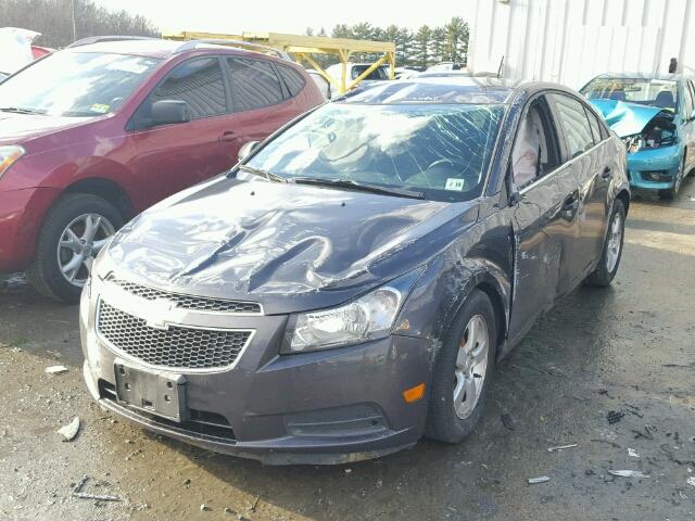 1G1PC5SB5E7136276 - 2014 CHEVROLET CRUZE LT GRAY photo 2