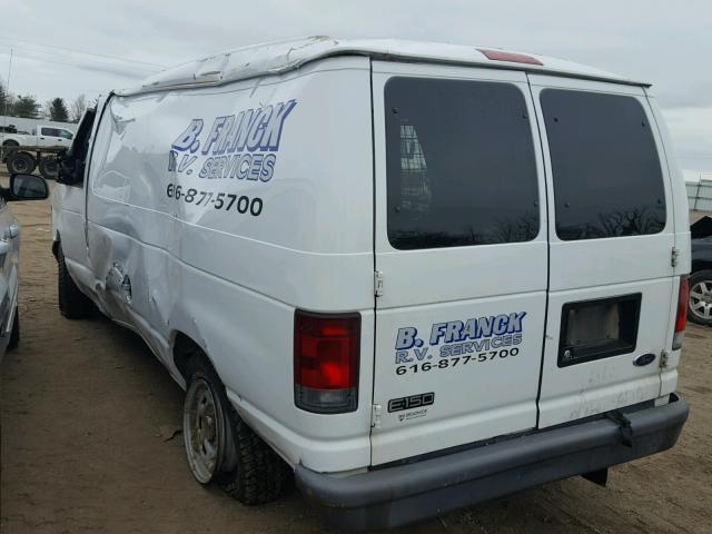 1FTRE14W95HB16447 - 2005 FORD ECONOLINE WHITE photo 3