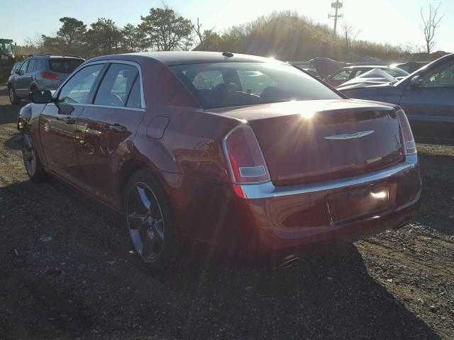 2C3CCAAG2CH206141 - 2012 CHRYSLER 300 RED photo 3