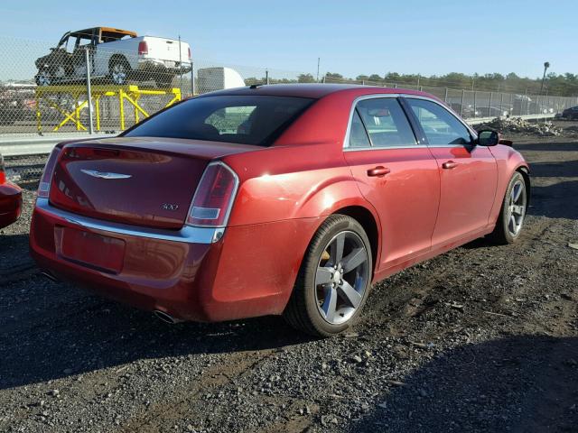2C3CCAAG2CH206141 - 2012 CHRYSLER 300 RED photo 4