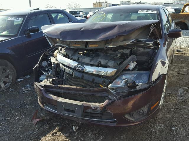 3FAHP0HA8BR224251 - 2011 FORD FUSION SE PURPLE photo 9