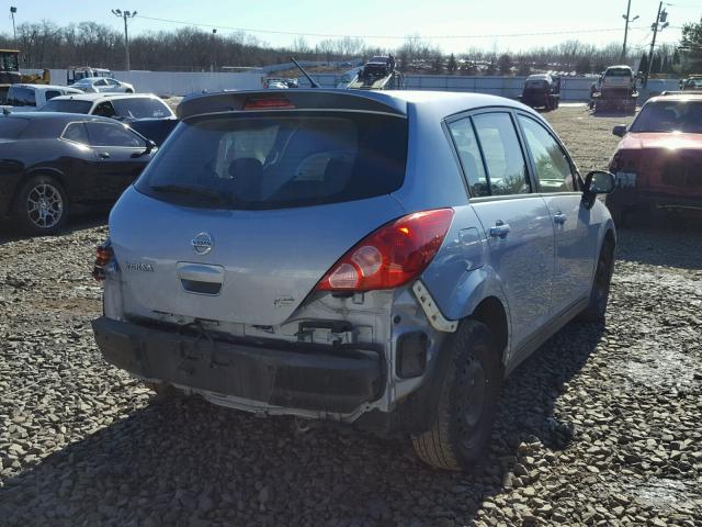 3N1BC13E89L499808 - 2009 NISSAN VERSA S BLUE photo 4