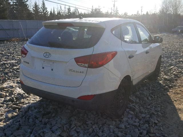 KM8JT3ABXBU247997 - 2011 HYUNDAI TUCSON GL WHITE photo 4