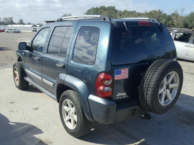 1J4GL58KX5W545212 - 2005 JEEP LIBERTY LI BLUE photo 3