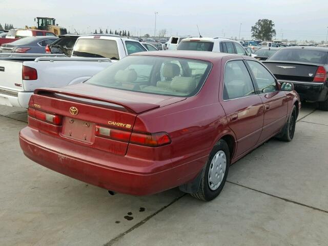 JT2BG22K1W0180993 - 1998 TOYOTA CAMRY CE RED photo 4