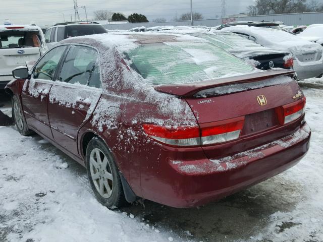 1HGCM66563A017781 - 2003 HONDA ACCORD EX RED photo 3