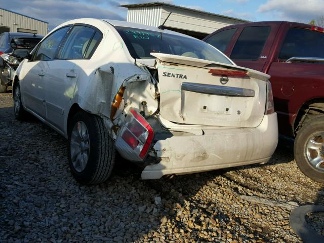 3N1AB6AP0CL715710 - 2012 NISSAN SENTRA 2.0 WHITE photo 3