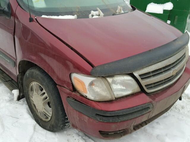 1GNDX13E13D243279 - 2003 CHEVROLET VENTURE LU RED photo 9