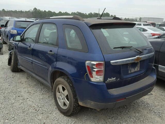 2CNDL23F186294169 - 2008 CHEVROLET EQUINOX LS BLUE photo 3