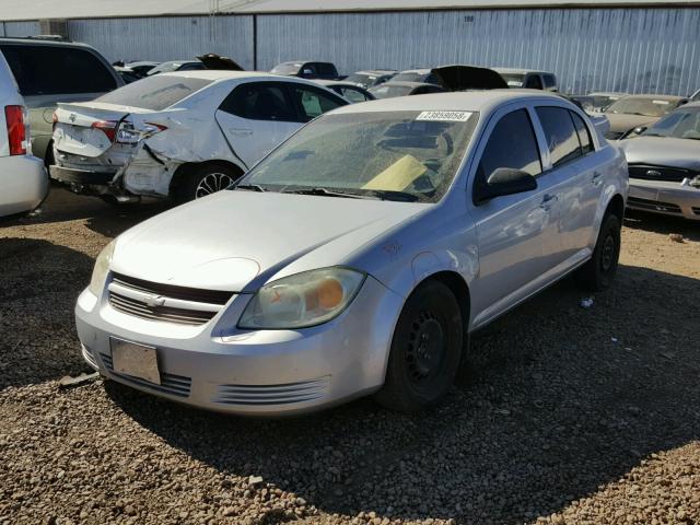 1G1AK55F477123299 - 2007 CHEVROLET COBALT LS SILVER photo 2