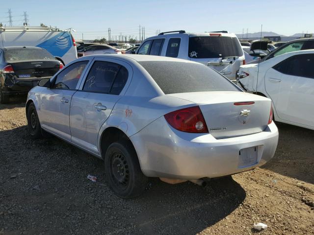 1G1AK55F477123299 - 2007 CHEVROLET COBALT LS SILVER photo 3