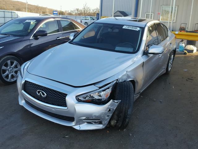 JN1BV7AP3FM355859 - 2015 INFINITI Q50 BASE Plata foto 2