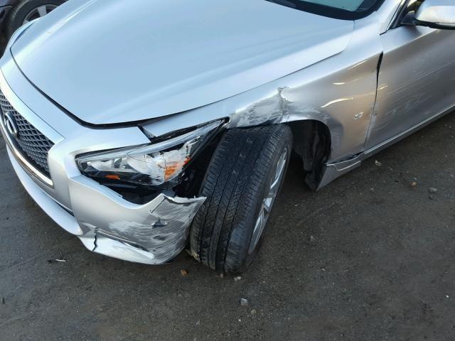 JN1BV7AP3FM355859 - 2015 INFINITI Q50 BASE Plata foto 9