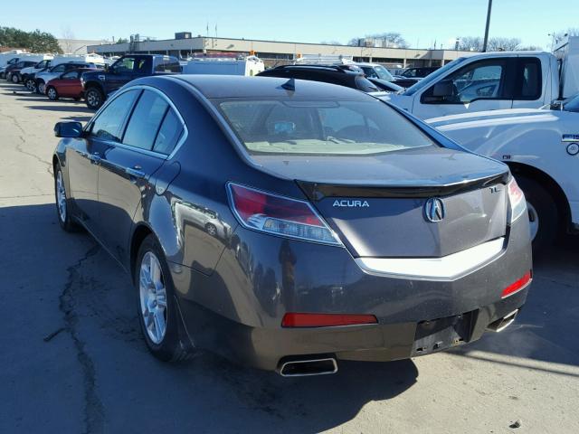 19UUA86509A018071 - 2009 ACURA TL GRAY photo 3