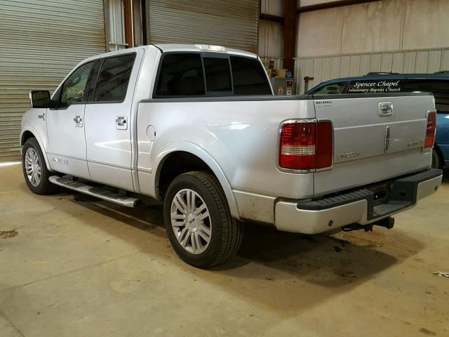 5LTPW16537FJ09577 - 2007 LINCOLN MARK LT SILVER photo 3